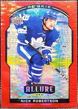 2020-21 Upper Deck Allure Nick Robertson #99 Red Rainbow Toronto Maple Leafs - $4.00