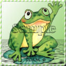 Avatar Frog waving Digital Designed Pro Quality - £2.37 GBP