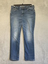 Eddie Bauer Slightly Curvy Straight Leg Jeans Light Waash Women Size | 14 - $16.83