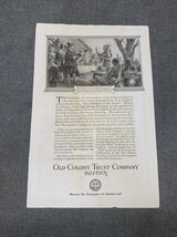 National Geographic December 1922 Old Colony Trust Company Print Ad KG - $11.88