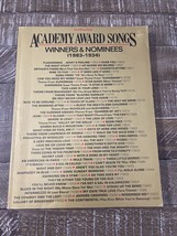 Academy Award Songs 1983-1934 Song Book - $243.09