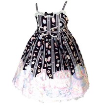 Angelic Pretty Whip Factory JSK Jumperskirt Dress in Black Lolita Fashio... - £155.84 GBP