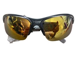 Xsportz Mens Gold Mirror Sport Semi Rimless Running Jogging Plastic sung... - $13.66