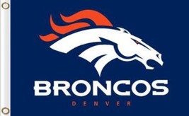 Denver Broncos Logo Flag 3x5ft - £12.78 GBP