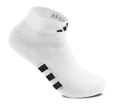 Adidas Light Performance Mid-Cut Socks 3pcs Unisex Sports Running White HT3445 - £21.19 GBP