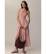 CiSono Smocked Stretch Pink Pull On Jumpsuit Wide Leg High Rise Tank, Si... - $13.89