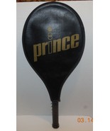 Vintage Prince Pro Tennis Racquet Racket 4 3/8” Genuine Black With Case - £18.74 GBP