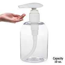 Liquid Soap Dispenser Pump Lotion Refillable Empty Bottle Plastic Jar Cream 11Oz - £13.58 GBP