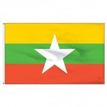 Myanmar Nylon Flag 4&#39;x6&#39; - £77.90 GBP