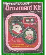 CRAFTS Holiday Mr &amp; Mrs Claus Ornament Kit Shirley Jean - $182.85 MXN