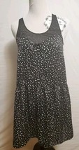 Urban Outfitters Kimchi Blue Sleeveless Sheer Back Black White Polka Dot... - $257.07 MXN