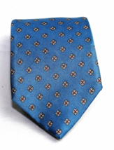 Christian Dior Dark Teal Men&#39;s Necktie  with Geometric Design - £14.66 GBP