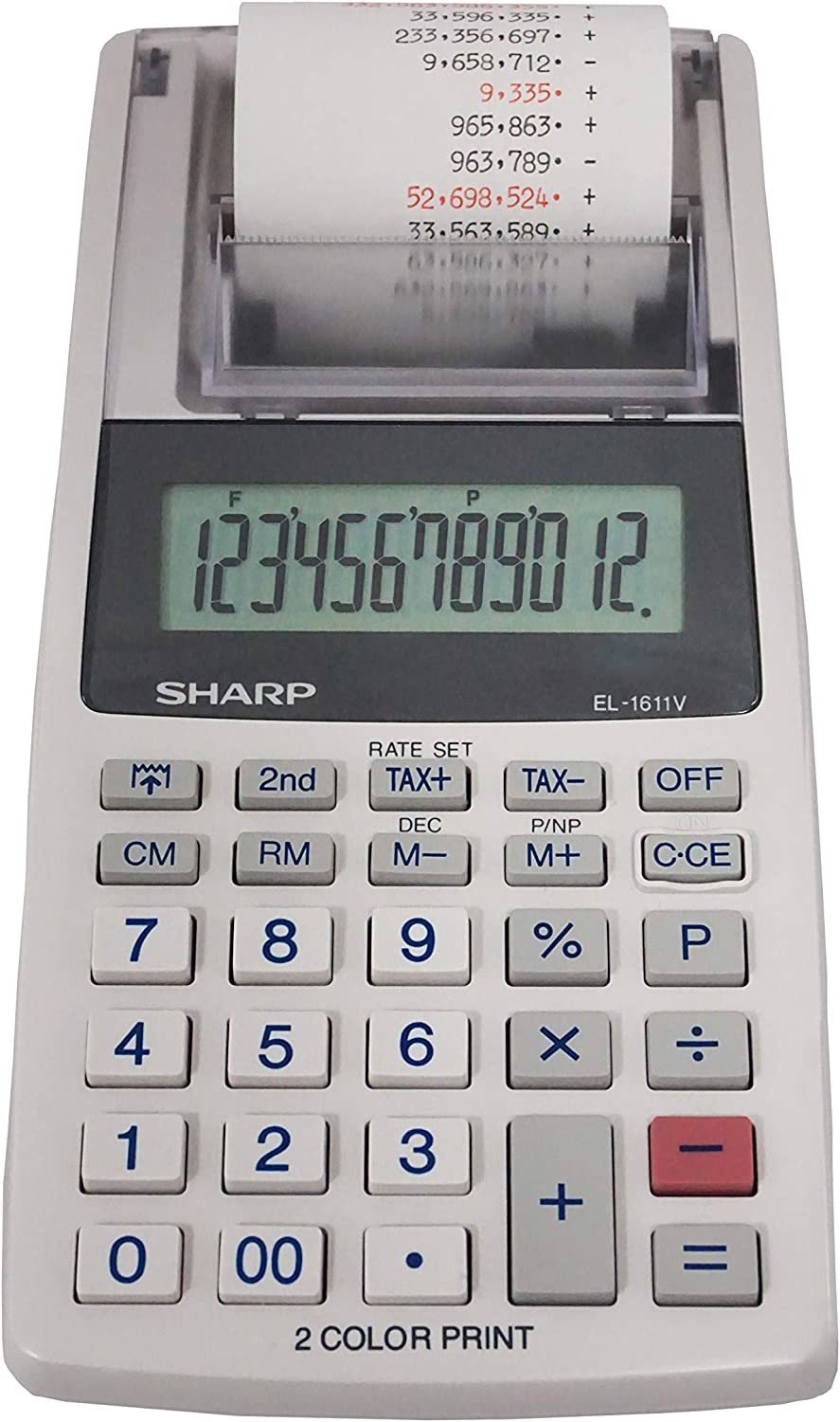 Sharp El-1611V Handheld Portable Cordless Two-Color Printing, 191 X 99 X... - $34.96