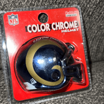 Nfl St.Louis Rams Miniature Helmet (Riddell Color Chrome) New - $14.70
