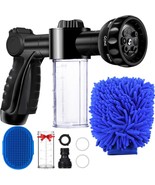 Garden Hose Nozzle, High Pressure Hose Spray Nozzle 8 Way Spray Pattern - $703.95 MXN