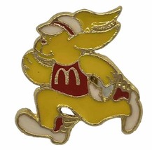 McDonald’s Rabbit Marathon Runner Employee Crew Restaurant Enamel Lapel ... - £6.20 GBP