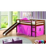 Clara Loft Bed with Slide &amp; Pink Tent - £502.34 GBP