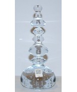 VINTAGE HOLMEGAARD DENMARK ART GLASS CRYSTAL MCM 6&quot;  SCULPTURE/PAPERWEIGHT - £59.27 GBP