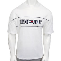 Nwt Tommy Hilfiger Msrp $64.99 Men&#39;s White Embroidery Oversized T-SHIRT - £23.96 GBP