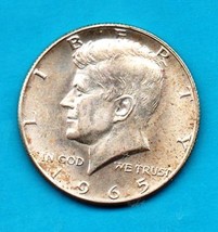 1965 Kennedy Halfdollar Circulated Very Good or Better - Silver - Light ... - £3.99 GBP