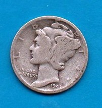 1941 Mercury Dime - Silver - Moderate to Heavy Wear - $9.99