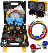 Automotive Gauge Set Compatible with R1234YF R134A and R404A Refrigerant... - $148.77