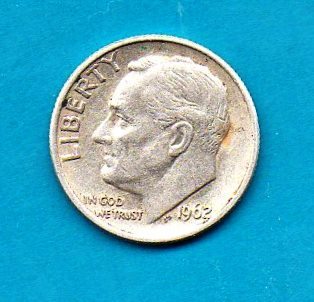 1962 Roosevelt Dime - Silver - Near Uncirculated - £4.69 GBP