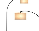 Brightech Logan Arc Floor Lamp, Bright Standing Lamp for Living Rooms, O... - $188.99