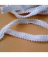 1/2&quot; French Gimp Braid WHITE Braid  Gimp Braid WHITE 1 YARD 32&quot; - $6.45