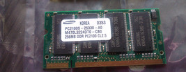 1 SAMSUNG KOREA DDR RAM 266MHz 256MB PC2100 S-25330-AD M470L3224DT0-CB0 ... - $12.00