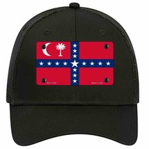 South Carolina Sovereignty Flag Novelty Black Mesh License Plate Hat - £22.14 GBP