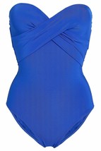 Jets Jessika Allen Royal Blue One-Piece Crossover SwimSuit Bathing SuitU... - £51.12 GBP