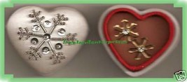 Christmas Earrings Snow Petal Convertible Pierced Goldtone - £10.05 GBP