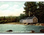 Bay of Naples Bath Houses Inn and Beach naples Maine ME UNP DB Postcard Y3 - $5.63