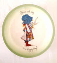  Holly Hobby 10-1/2 " Plate “Start Each Day in a Happy Way” Vintage Collectible - $24.99