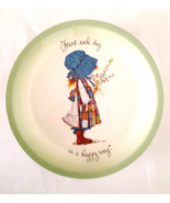  Holly Hobby 10-1/2 &quot; Plate “Start Each Day in a Happy Way” Vintage Coll... - £19.65 GBP