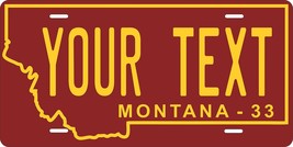 Montana 1933 Personalized Tag Vehicle Car Auto License Plate - £13.12 GBP