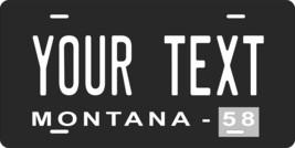 Montana 1958 Personalized Tag Vehicle Car Auto License Plate - £13.18 GBP