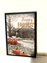 Happy Harvest pumpkins print with distressed finish image 3
