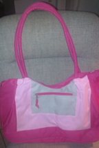 Generic beach bag... pink and light green trim    BB1 - £13.54 GBP