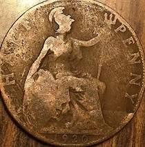 1920 Uk Great Britain Half Penny - £1.35 GBP