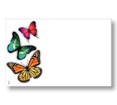 50 Blank Butterflies Enclosure Cards and 50 Envelopes Great for Notes Gi... - $19.95