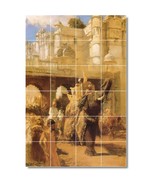 Edwin Weeks Village Painting Ceramic Tile Mural BTZ09560 - $328.24 CAD+