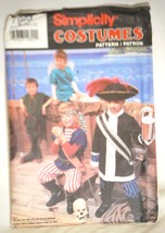 Simplicity Pirate Peter Pan Costume Pattern 7965 Size A SM-LG - $9.89