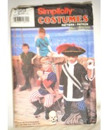 Simplicity Pirate Peter Pan Costume Pattern 7965 Size A SM-LG - $9.89