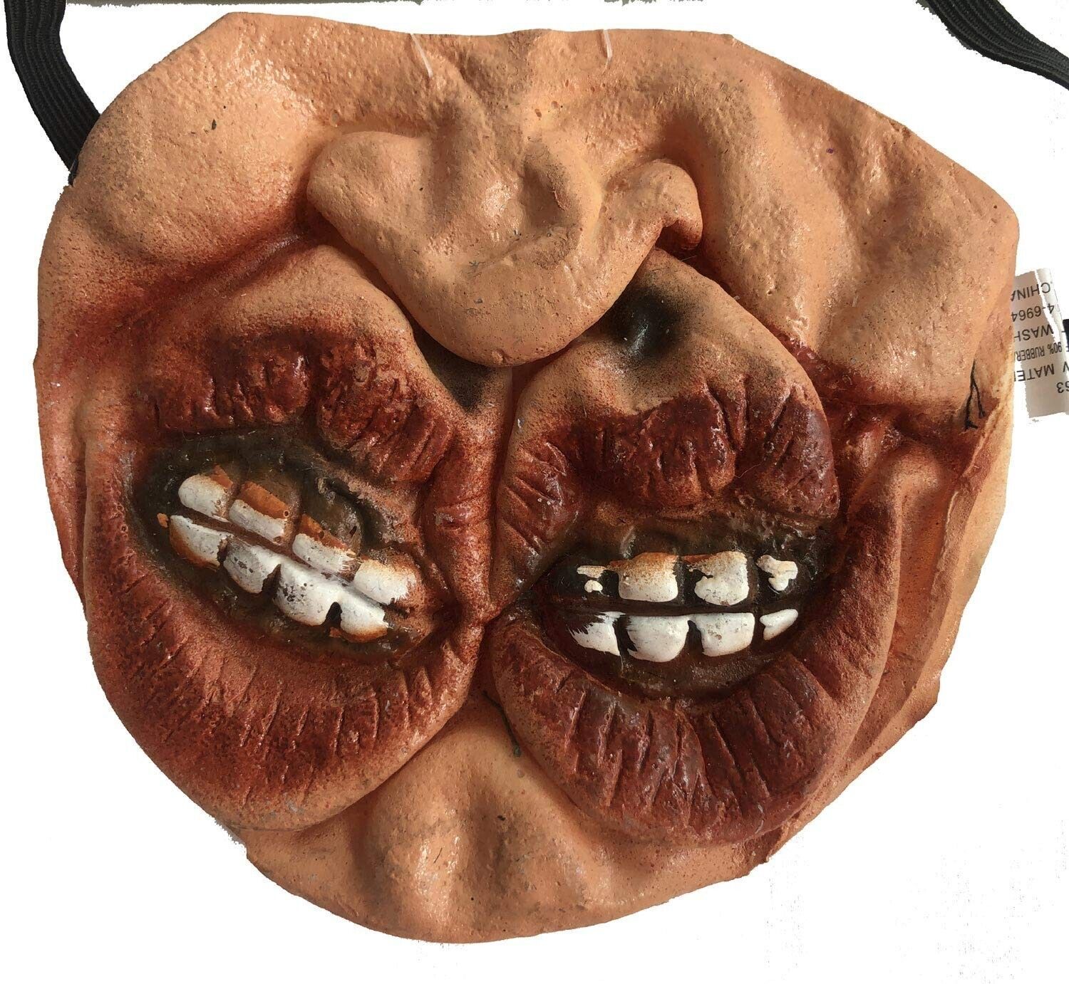 Funny Horror Gag HALF MASK Monster Circus Freak Cosplay Costume Accessor... - $3.77