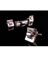 Rare Vintage spinning Cufflinks - mechanical metal rollers - Automobile ... - £153.39 GBP