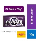 24 tins X Mints Wrigley&#39;s Eclipse Blackcurrant Sugarfree Candy Tin Fresh... - £108.98 GBP