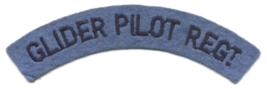 Vintage UK RAF Glider Pilot Regt. Blue Felt Flash Tab Embroidered Patch NOS - $6.00