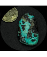 35.50 cwt Extremely Rare Bisbee Boulder Turquoise Cabochon - £277.27 GBP